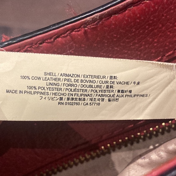 KATE SPADE red satchel purse tote - Picture 8 of 14